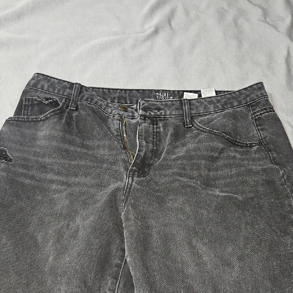Time and Tru Women's Gray Flare Jeans